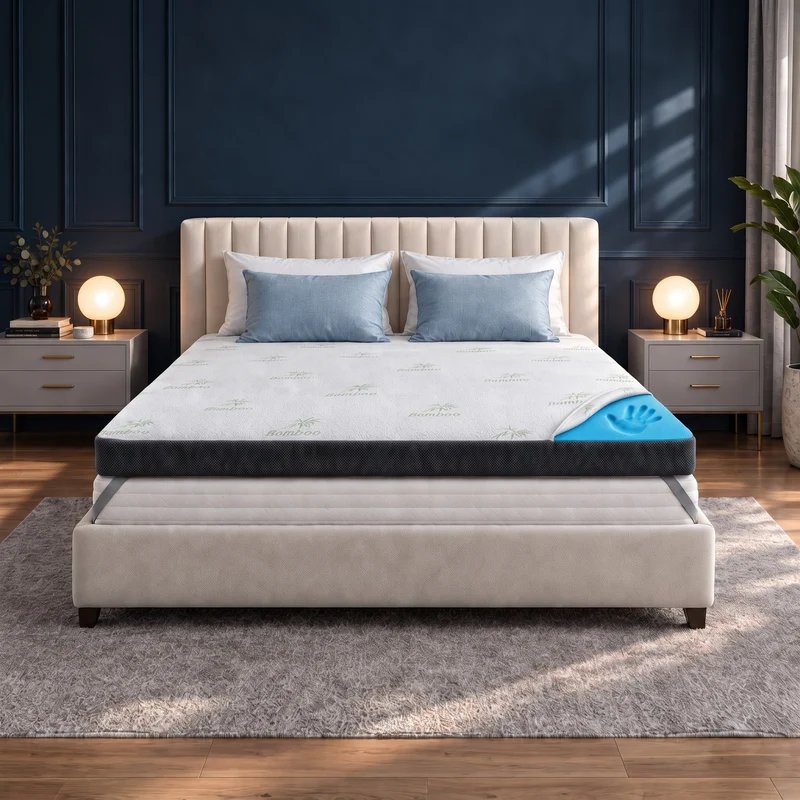 Premium Plus Komfort Topper - Matratzen-Topper mit Gel-Memory-Schaum