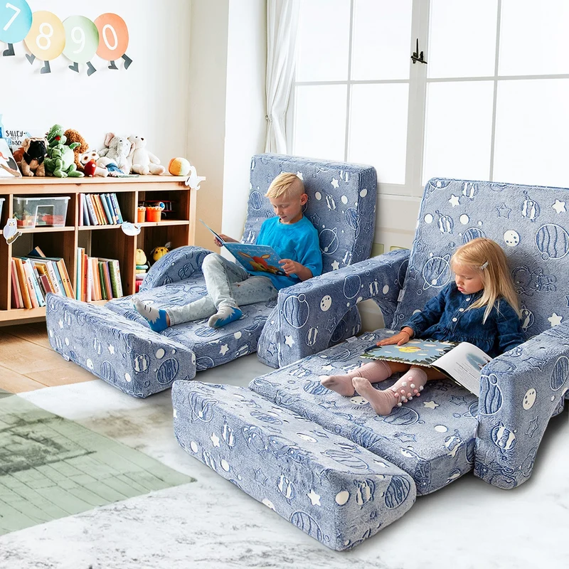 Spielcouch für Kinder – 10-teiliges Sofa-Set für Schlafen und Spielen