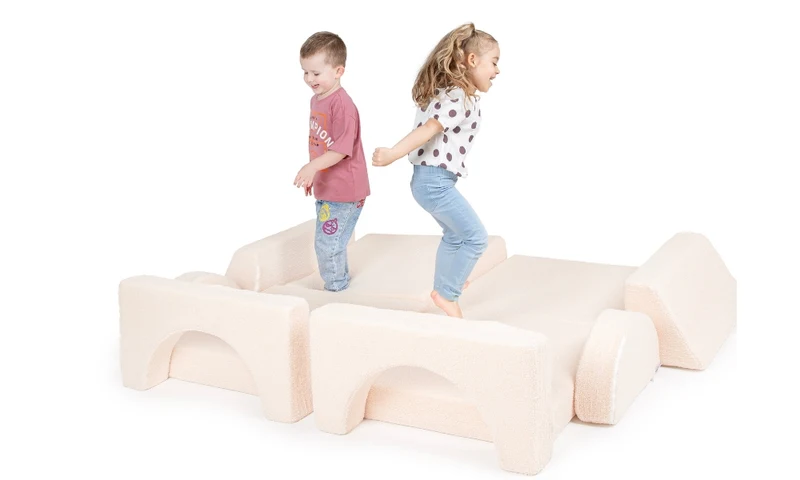 Spielcouch für Kinder – 10-teiliges Sofa-Set für Schlafen und Spielen