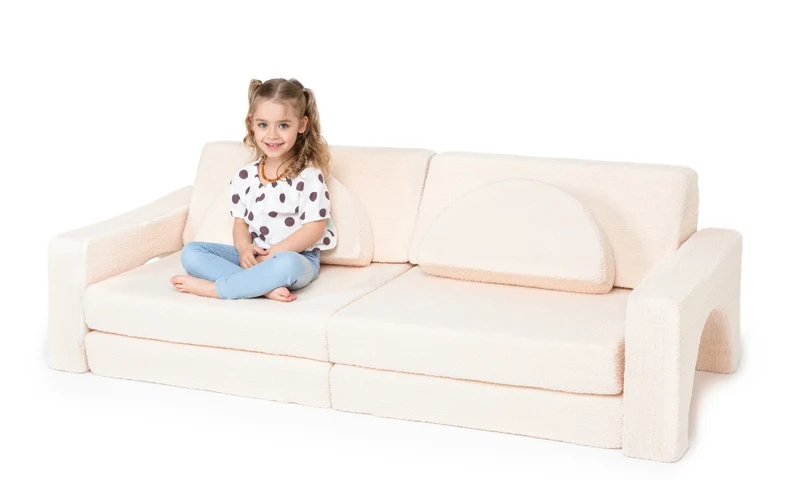 Spielcouch für Kinder – 10-teiliges Sofa-Set für Schlafen und Spielen