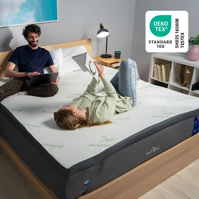 Premium Komfort Matratzen-Topper mit Gel-Memory-Schaum