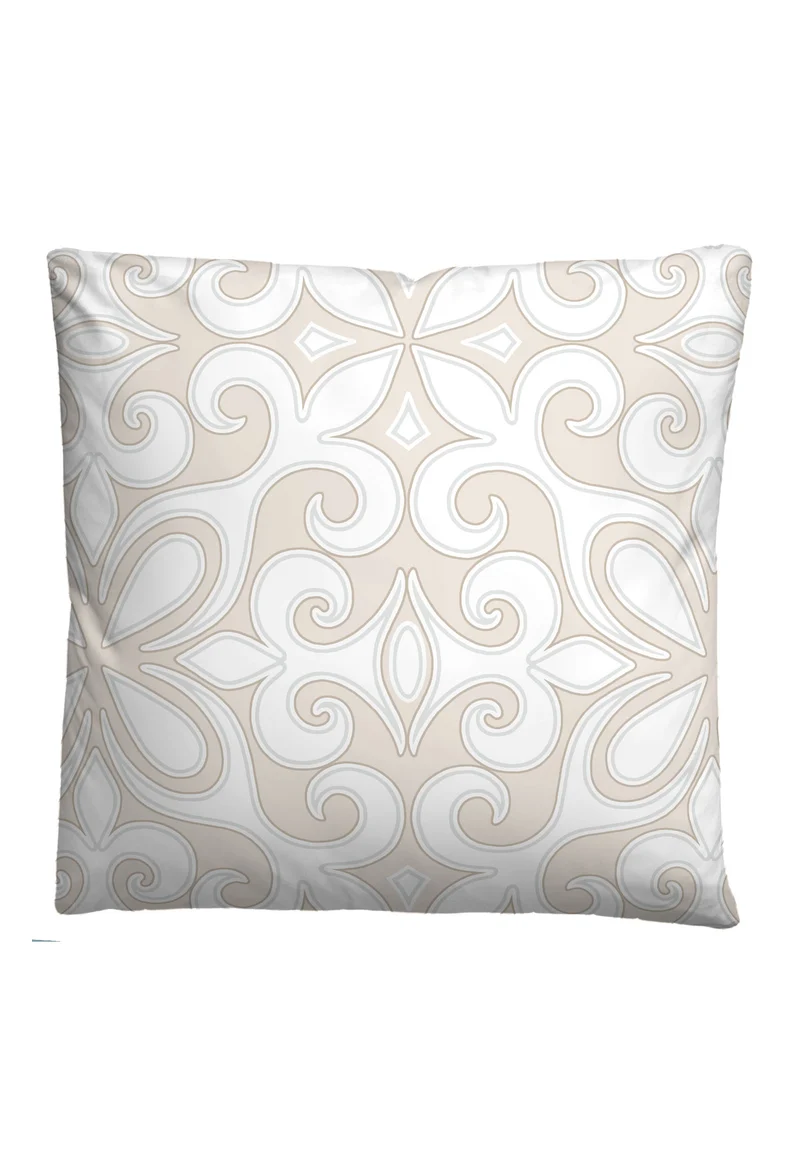 biberna Linon Bettwäsche Ornament – Kitt (0045390)