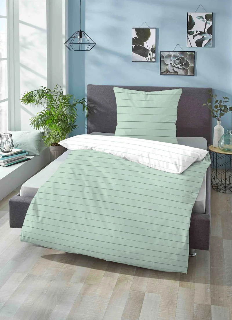 biberna Mako-Satin Kopfkissenbezug Streifen Mix & Match (0636044)