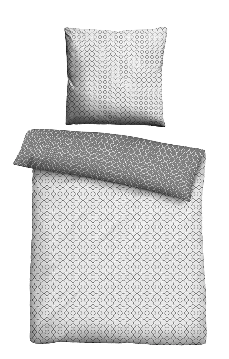 biberna Mako-Satin Bettwäsche Grafik Mix & Match (0636045)
