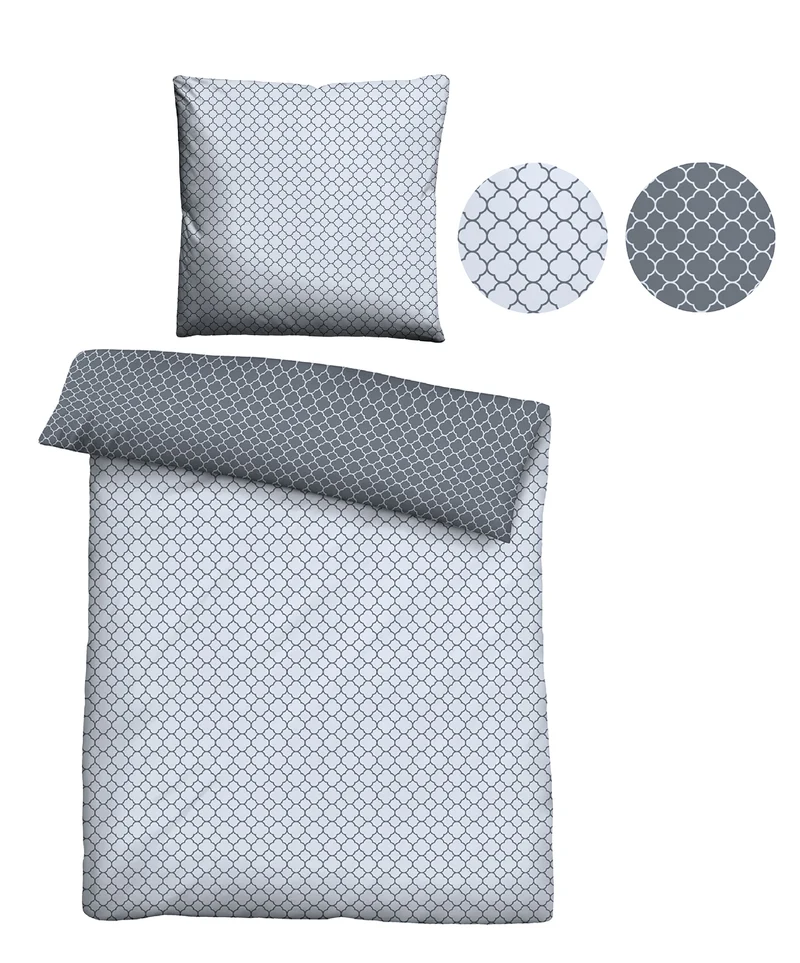 biberna Mako-Satin Bettwäsche Grafik Mix & Match (0636045)