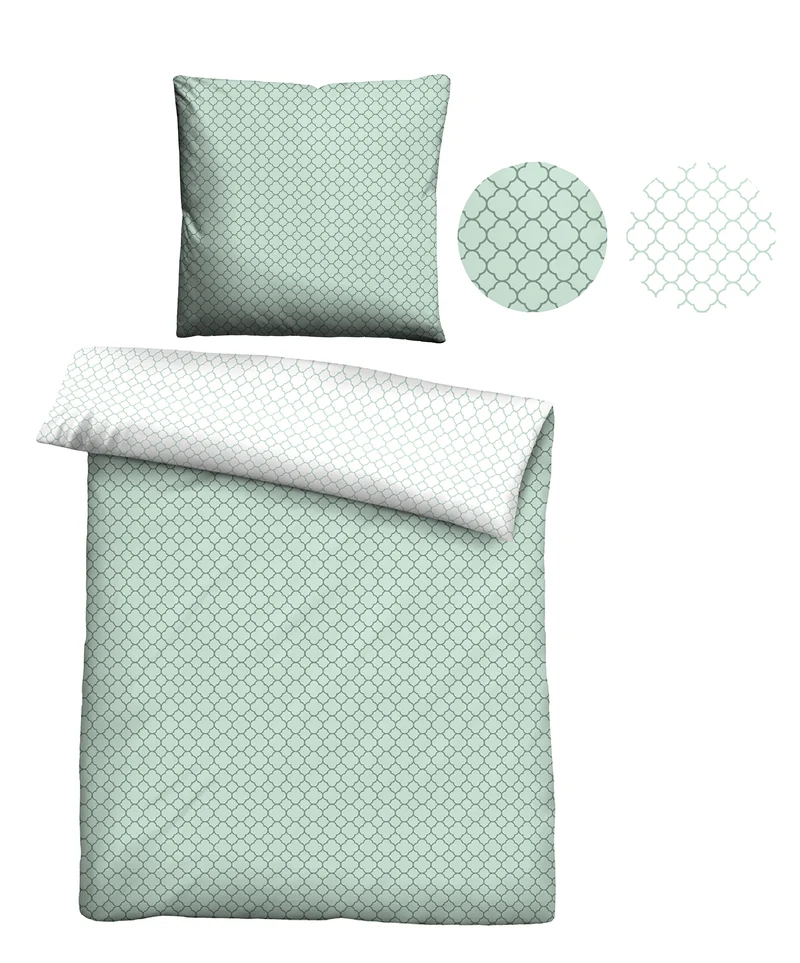 biberna Mako-Satin Bettwäsche Grafik Mix & Match (0636045)
