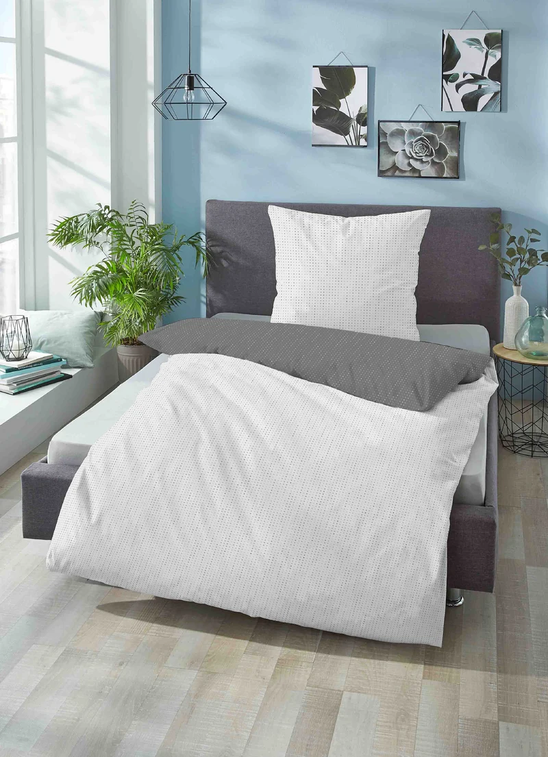 biberna Mako-Satin Bettwäsche Punkte Mix & Match (0636047)