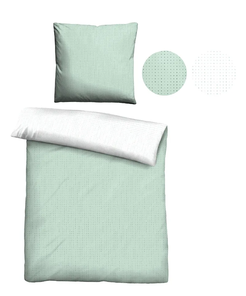 biberna Mako-Satin Bettwäsche Punkte Mix & Match (0636047)