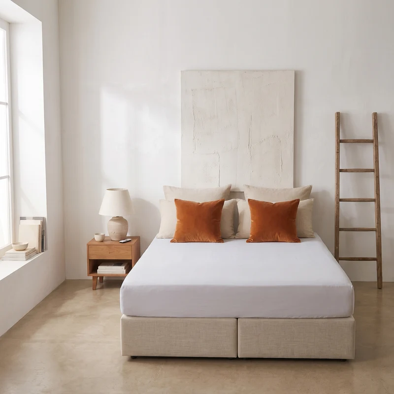 HappyBed verkoelend Hoeslaken | Silver Grey | 100% geweven Katoen