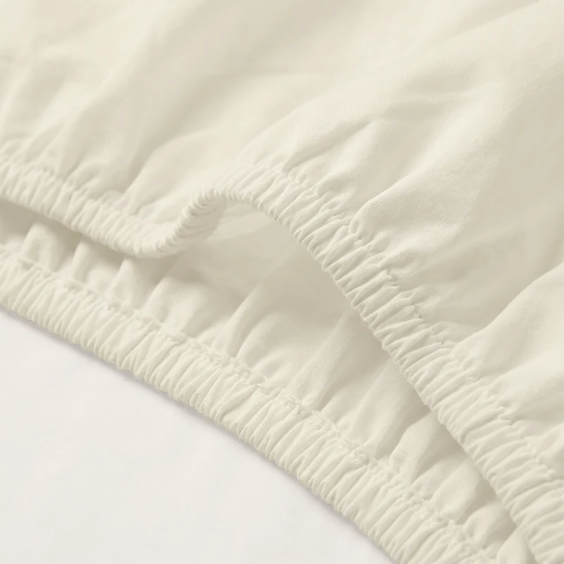 HappyBed Verkoelend Hoeslaken | Creme | 100% geweven Katoen