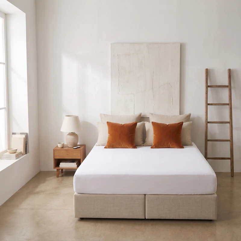 HappyBed Verkoelend Hoeslaken | Wit | 100% geweven Katoen