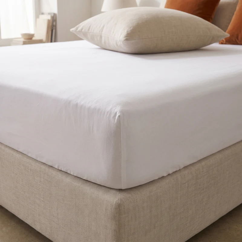 HappyBed Verkoelend Hoeslaken | Wit | 100% geweven Katoen