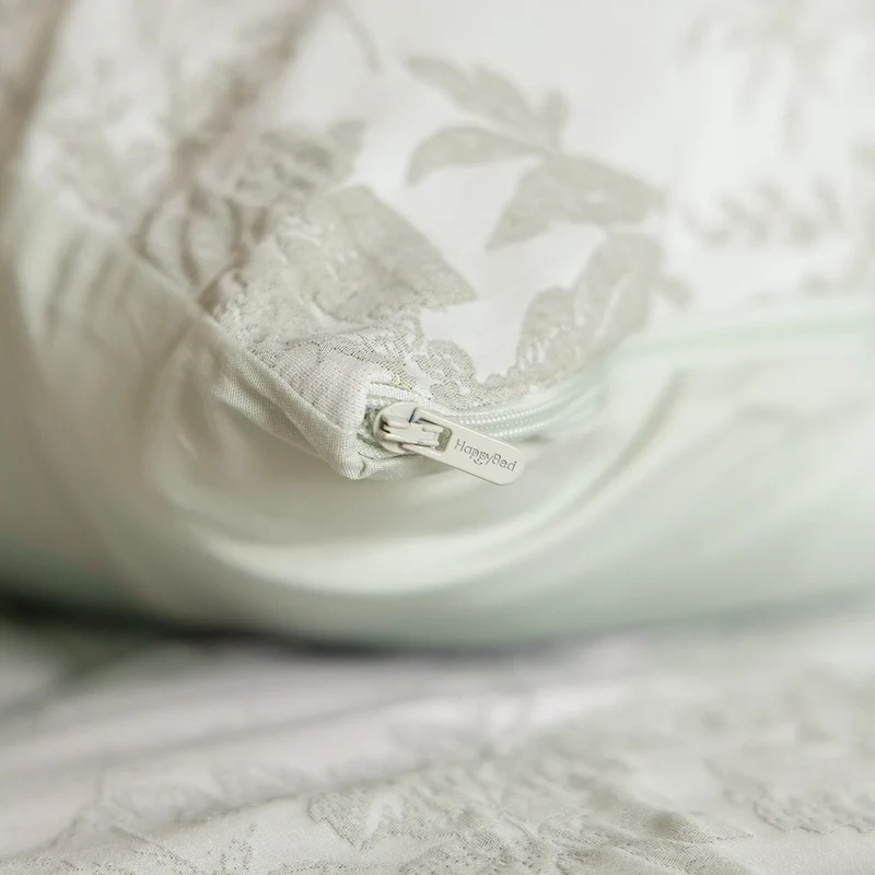 Kussenslopen | Jacquard | Mint | Set van 2