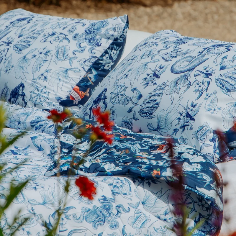 Kussenslopen | A Fish Named Fred & HappyBed | Sea Paradise | Set van 2