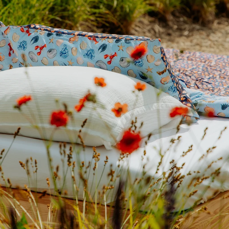 Kussenslopen | A Fish Named Fred & HappyBed | Seashore | Set van 2
