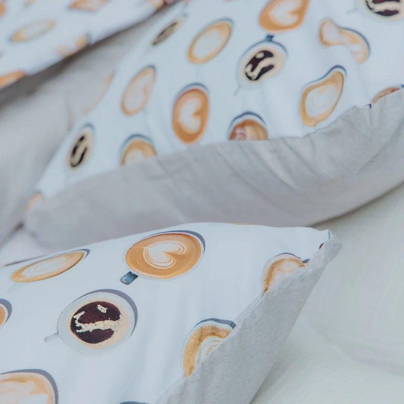 Kussenslopen | A Fish Named Fred & HappyBed | Coffee Dream | Set van 2