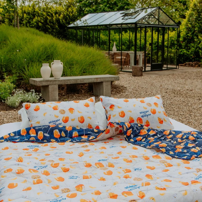 Kussenslopen | A Fish Named Fred & HappyBed | Aperol Spritz | Set van 2