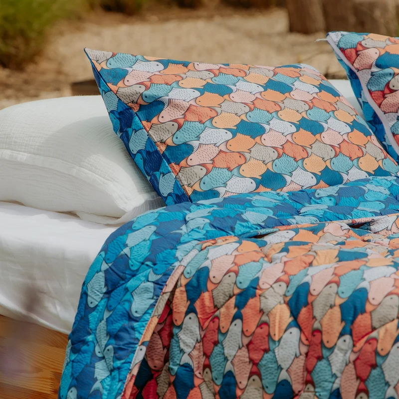 Kussenslopen | A Fish Named Fred & HappyBed | 3D Fish | Set van 2