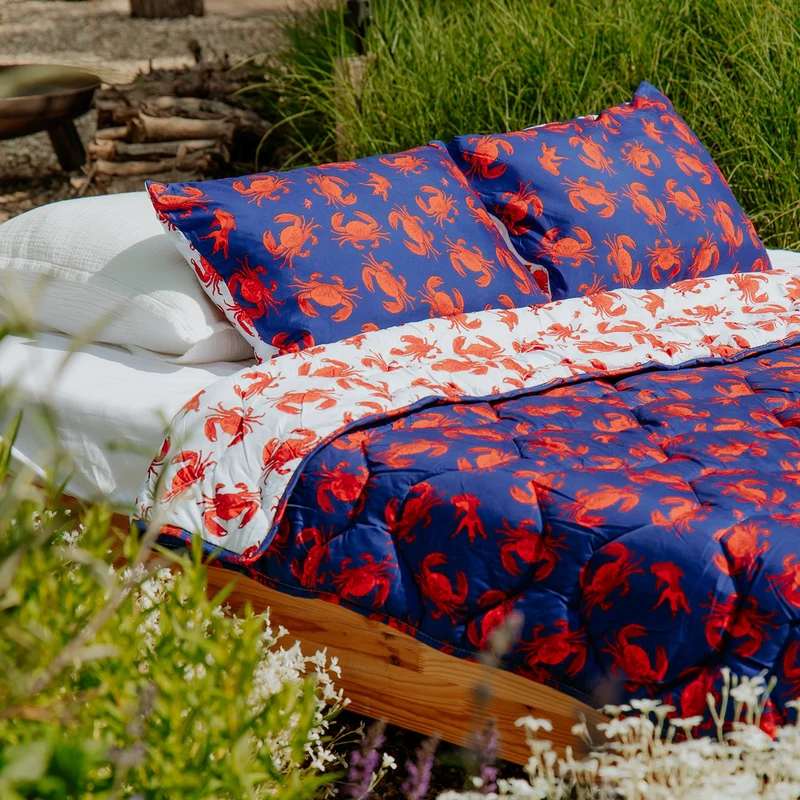 Kussenslopen | A Fish Named Fred & HappyBed | Costal Crab | Set van 2