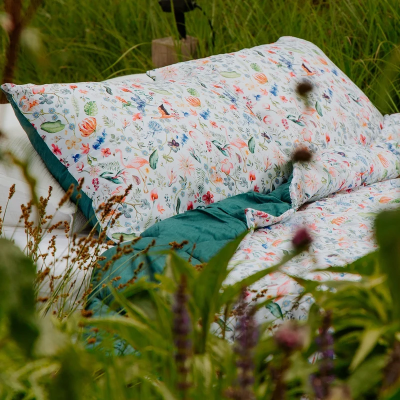 Kussenslopen | A Fish Named Fred & HappyBed | Flamingo | Set van 2