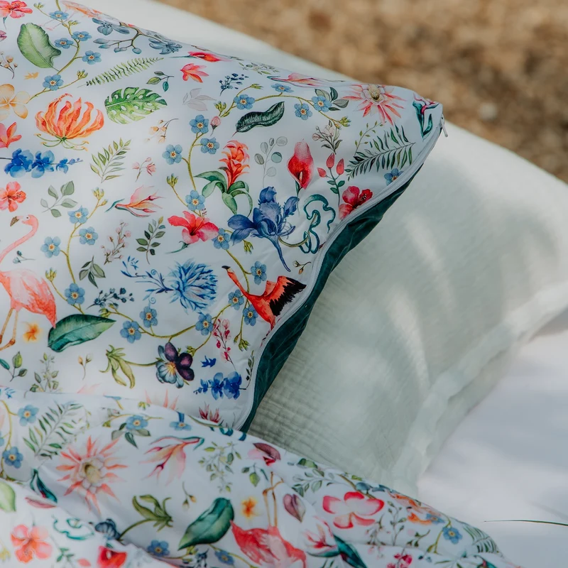 Kussenslopen | A Fish Named Fred & HappyBed | Flamingo | Set van 2