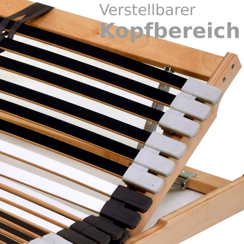 MediFlex T200 Lattenrost 120x200 cm, Kopf und Fuß verstellbar, 7 Zonen mit Härteverstellung