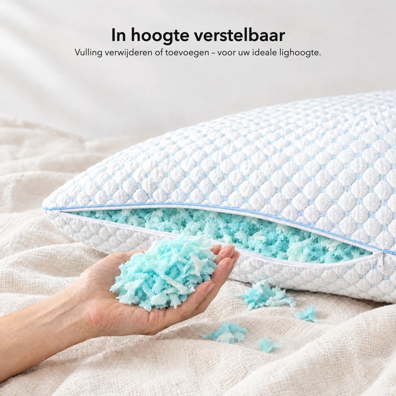 Wolkenkissen - Premium Memory Foam Kissen - Höhenverstellbares