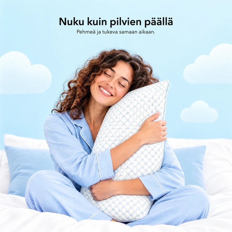 Wolkenkissen - Premium Memory Foam Kissen - Höhenverstellbares