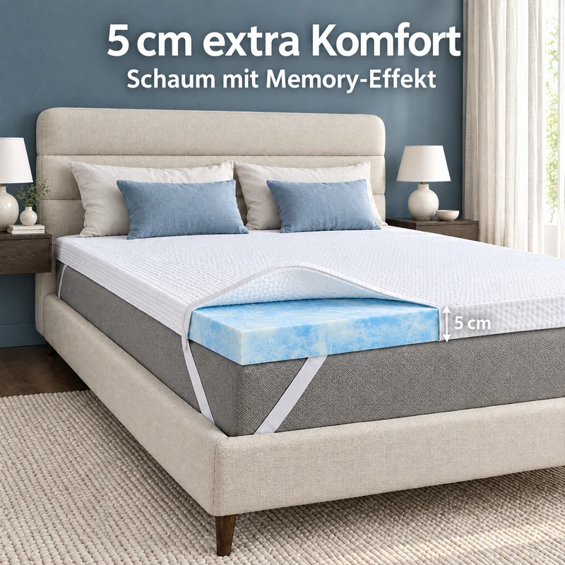 Dream Topper – Matratzen-Topper mit Memory-Schaum-Effekt