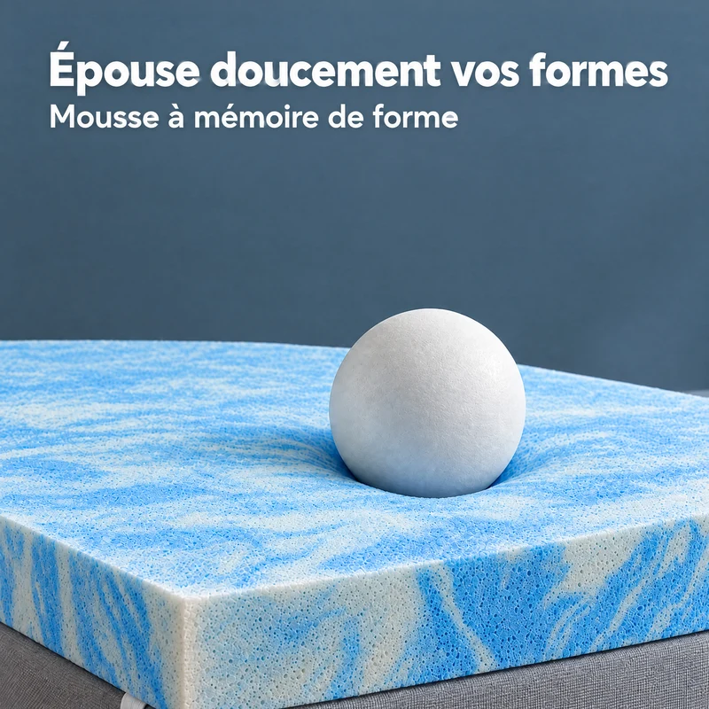 Dream Topper – Matratzen-Topper mit Memory-Schaum-Effekt