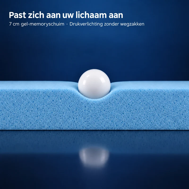 Premium Komfort Matratzen-Topper mit Gel-Memory-Schaum