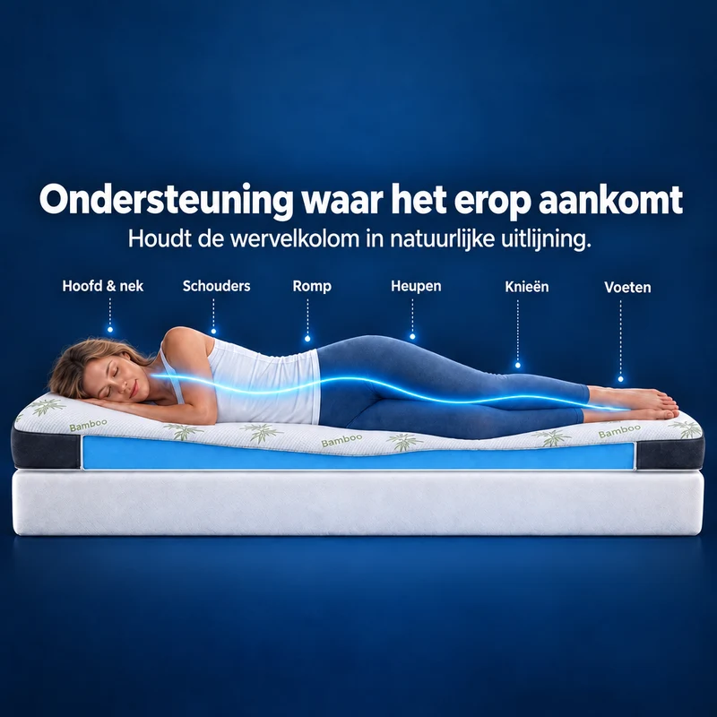 Premium Komfort Matratzen-Topper mit Gel-Memory-Schaum