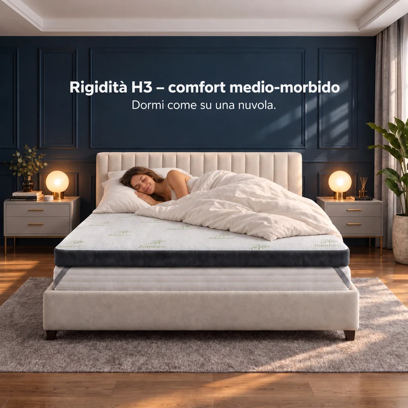 Premium Komfort Matratzen-Topper mit Gel-Memory-Schaum