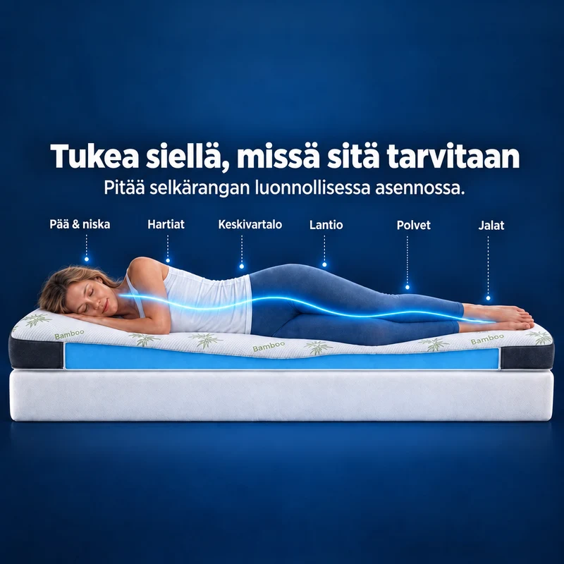Premium Komfort Matratzen-Topper mit Gel-Memory-Schaum