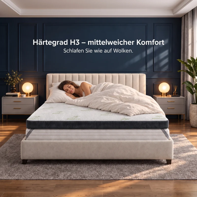 Premium Komfort Topper - Gel-Memory-Schaum Matratzen-Topper