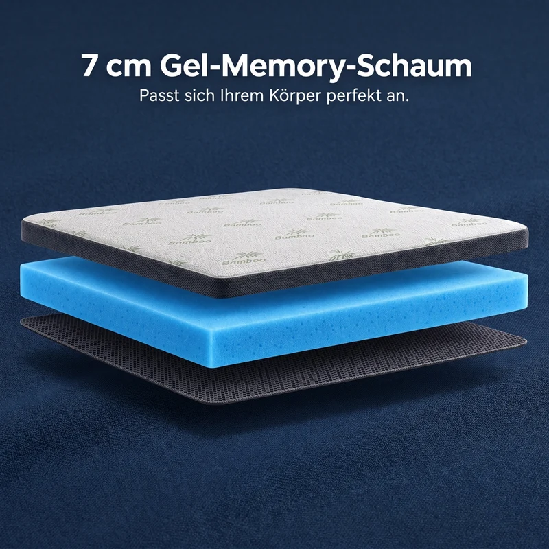 Premium Komfort Topper - Gel-Memory-Schaum Matratzen-Topper