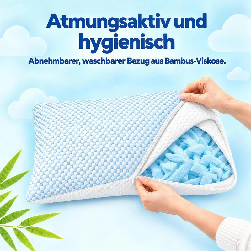Wolkenkissen - Höhenverstellbares Memory Foam Kissen