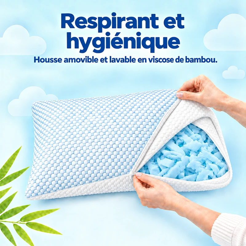 Wolkenkissen - Höhenverstellbares Memory Foam Kissen