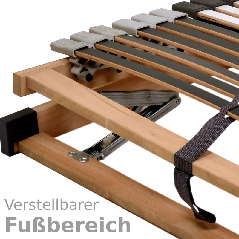 MediFlex T200 Lattenrost 90x200 cm, Kopf und Fuß verstellbar, 7 Zonen mit Härteverstellung