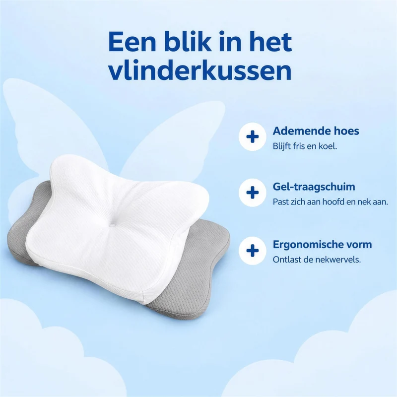 Schmetterlingskissen Plus - Das originale ergonomische Kissen