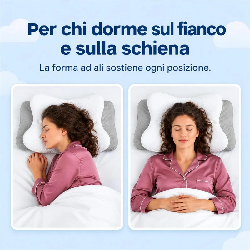 Schmetterlingskissen Plus - Das originale ergonomische Kissen