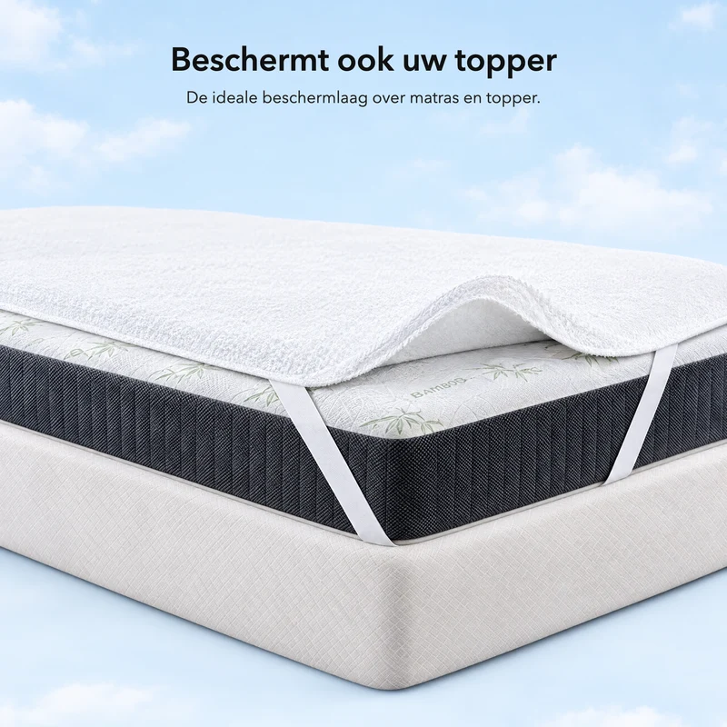 Matratzenschoner mit elastischen Eckbändern
