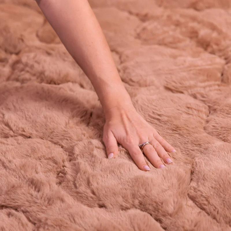 Wasbaar All Season Dekbed | Teddy Plush | Taupe