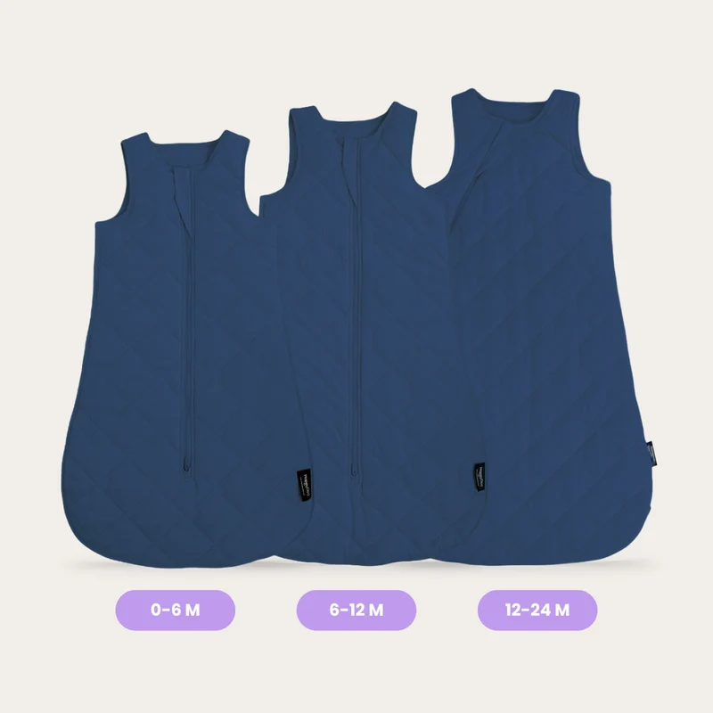 HappyBed Verzwaarde babyslaapzak | Deep Blue | TUV & SGS getest