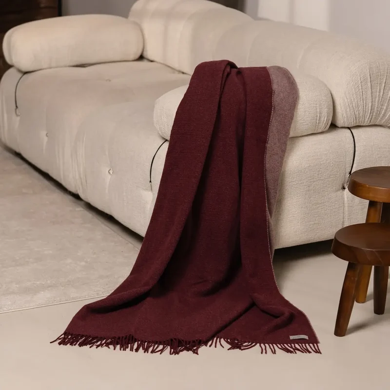 Schafwolle Kaschmir Sofadecke 150x200 cm