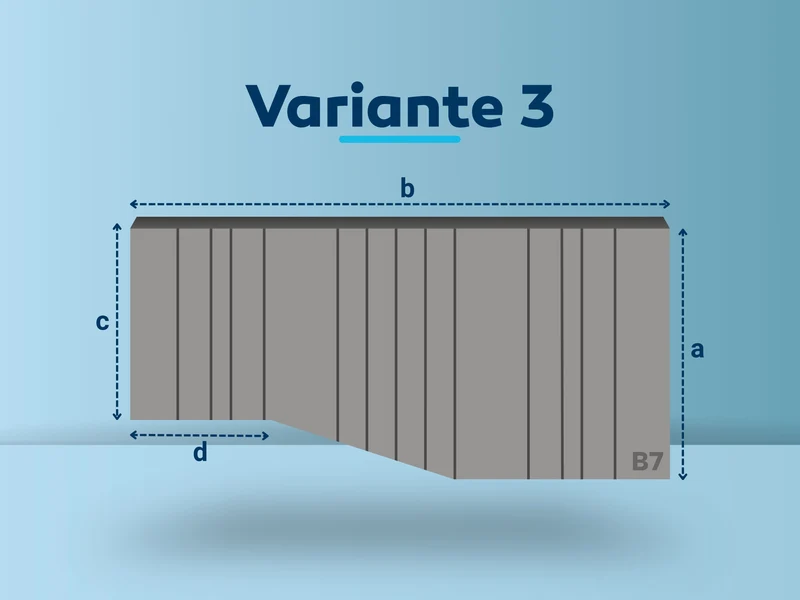 Matratzen nach Maß mit einer Schräge