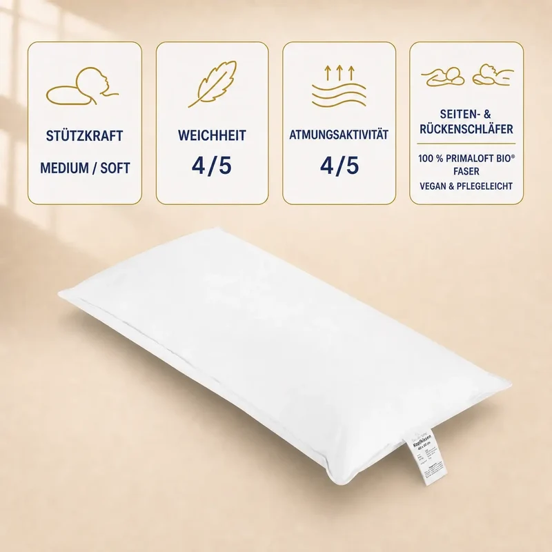 Cosy PrimaloftBio® Mikrofaser Kissen