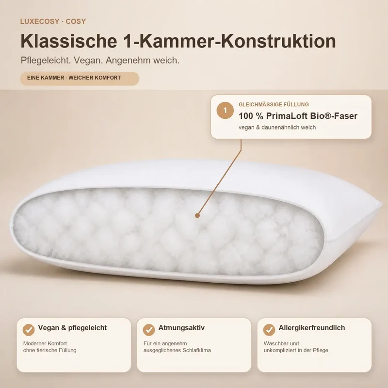 Cosy PrimaloftBio® Mikrofaser Kissen