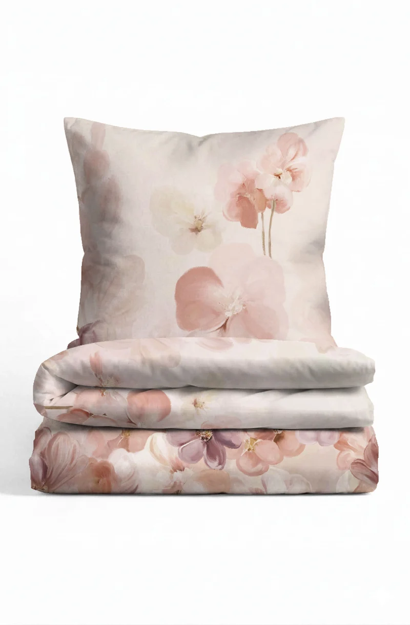 biberna Tencel Bettwäsche Blüten – Rose (0477263)