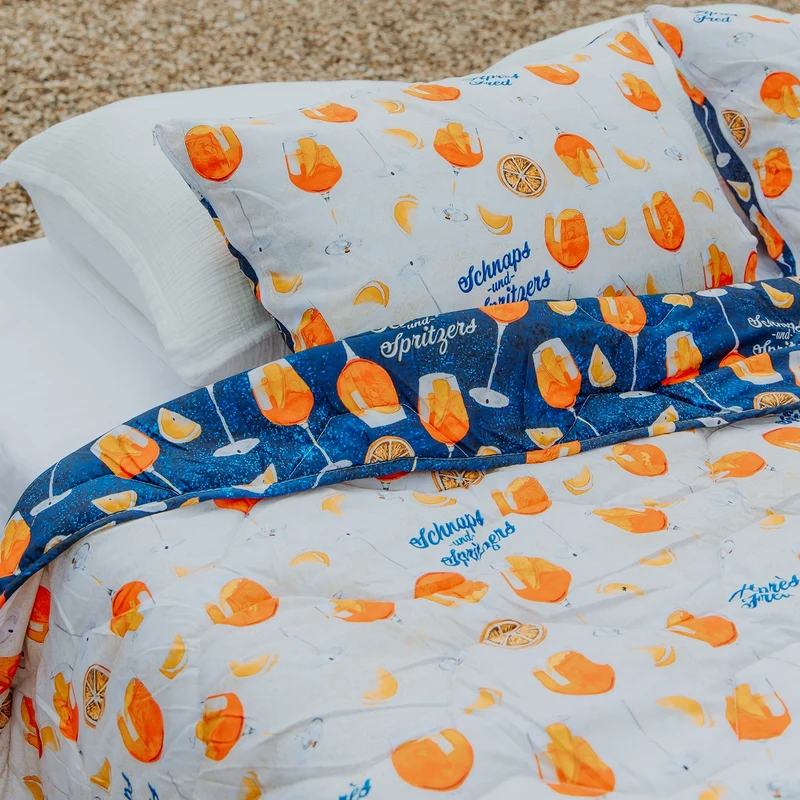 Wasbaar All Season Dekbed | A Fish Named Fred & HappyBed | Aperol Spritz